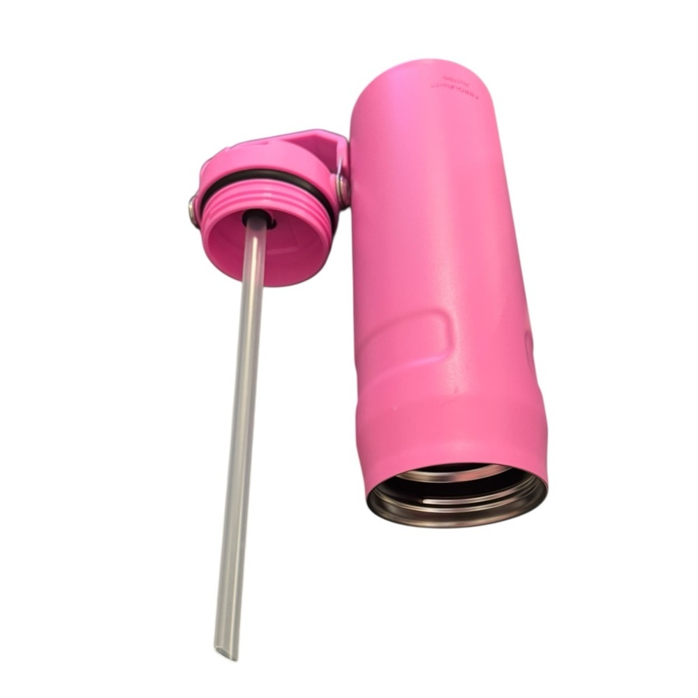 Stanley Pink Water Bottle 24oz Lid with Straw and Handle - Picture 5 of 7